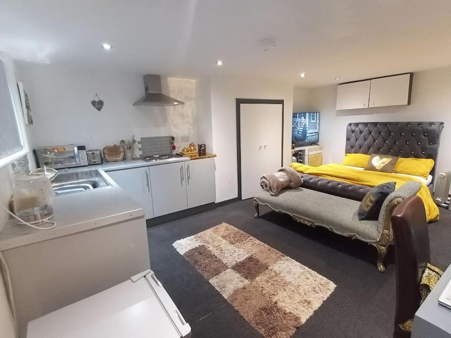 A Cosy Deluxe Size Studio With Queen Size And Sofa Bed Apartamento Leeds  Exterior foto